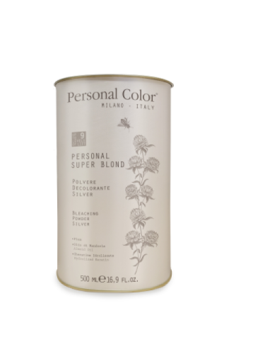 Cosmo Service Personal Color rozjaśniacz SUPER BLOND 9 tonów "SZARY-SREBRNY" 500g