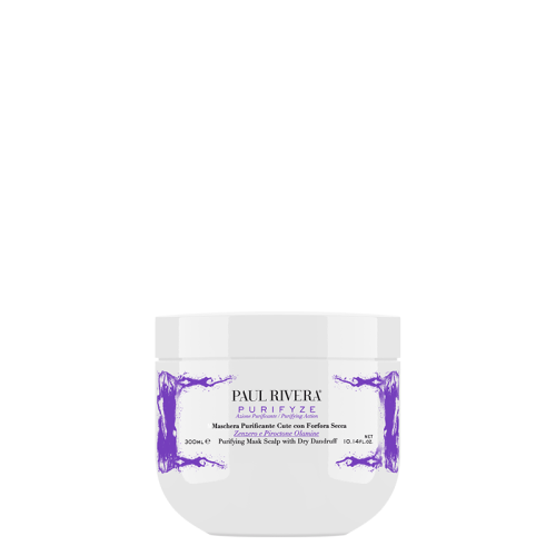 Paul Rivera Purifyze –  Odżywcza maska do włosów i oczyszczająca do skóry głowy z suchym łupieżem i problemami łuszczenia-300ml 