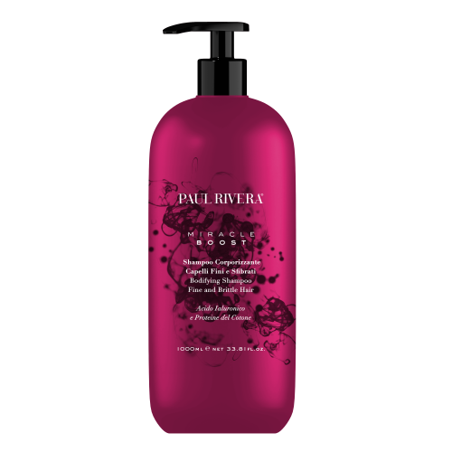 PAUL RIVERA MIRACLE BOOST - Szampon wypełniający z kwasem hialuronowym 1000ml