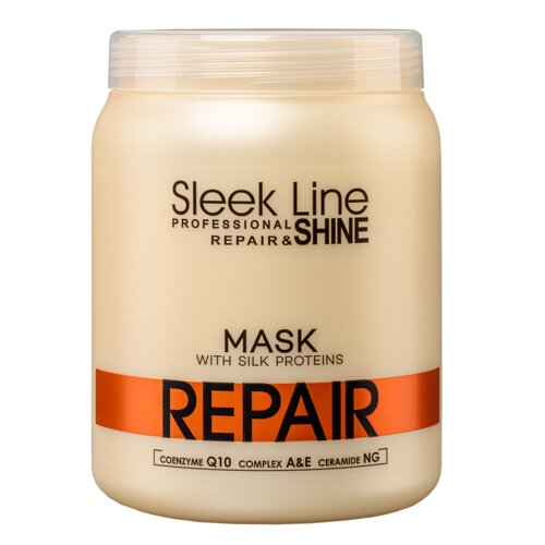 STAPIZ SLEEK LINE REPAIR Maska z jedwabiem do włosów suchych 1000ml