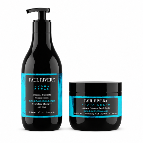 PAUL RIVERA HYDRA DREAM - Zestaw silnie nawilżający szampon 350ml i maska 200ml