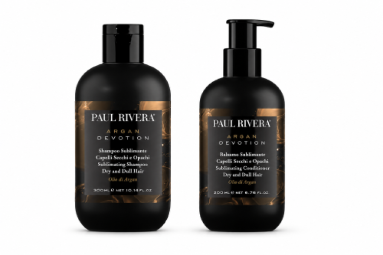 Paul Rivera Argan Devotion – zestaw nabłyszczający do włosów suchych i matowych 