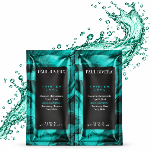 ZESTAW PAUL RIVERA TWISTER CURL SZAMPON+MASKA 2X15ML do włosów kręconych 